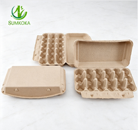 Sumkoka Cartons et boîtes à œufs biodégradables en pulpe renouvelable de haute qualité, écologiques, personnalisables, recyclables, fabriqués en Chine