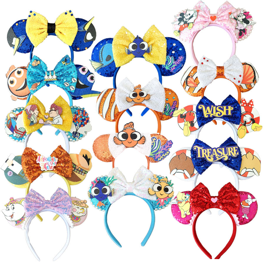 2025 Newest Cartoon Mouse Ears Headband Party Cosplay Mouse Hairband Women Festival Headwear Kid Hair Accessories