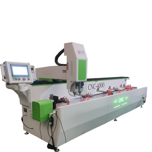 Machine de fraisage et de perçage CNC à double tête pour profilés aluminium de 3000 mm, idéale pour les portes en aluminium et les usines de fabrication - Product Image 4