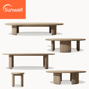 Meubles <span class=keywords><strong>de</strong></span> jardin <span class=keywords><strong>de</strong></span> luxe modernes en bois Table à manger et chaises longues Ensemble <span class=keywords><strong>de</strong></span> table <span class=keywords><strong>de</strong></span> jardin en teck <span class=keywords><strong>pour</strong></span> hôtel Patio <span class=keywords><strong>Balcon</strong></span> - Product Image 4