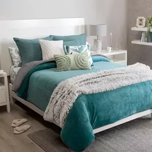 Coperta invernale turchese Ks/qs con pelle di pecora Vianney in multicolore - Product Image 2