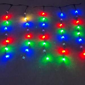 34mm 3D 조명 led 픽셀 공, DC12V;<span class=keywords><strong>WS2811</strong></span> IC;1.44W/공; RGB 풀 컬러; 링크 T 커넥터; 파인애플 볼 - Product Image 6