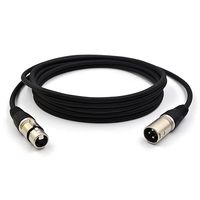 Câble audio XLR professionnel en PVC blindé, mâle-femelle, pour microphone, amplificateur, lecteur DVD, haut-parleur
