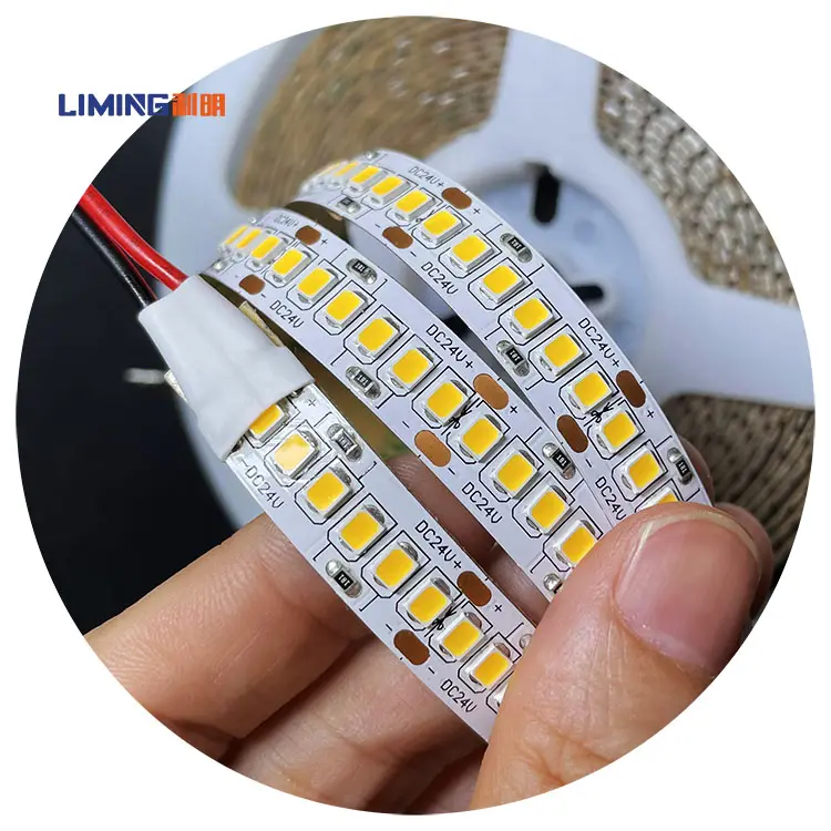 2.5cm kesilebilir DC24V 10mm 20w 5w 9.6w smd2835 nokta yok led 240led/m led şerit led şerit işık