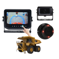 7 pouces vue arrière DVR enregistrement moniteur étanche 4CH AI système de caméra pour chariot élévateur système de caméra vitesse limitée contrôle