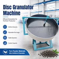 Machine automatique de granulation d'engrais à base de fumier de vache, pour transformer la poudre en granulés uniformes avec angle de disque réglable