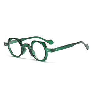 Monturas Opticas 2022 Marco óptico para hombre Nuevo modelo Anti luz azul <span class=keywords><strong>Gafas</strong></span> redondas <span class=keywords><strong>Gafas</strong></span> de computadora <span class=keywords><strong>Gafas</strong></span> transparentes redondeadas - Product Image 3