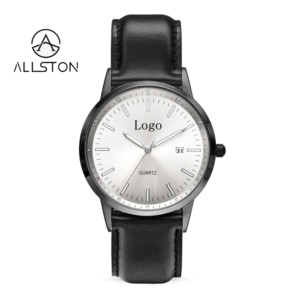 Montre pour homme en <span class=keywords><strong>acier</strong></span> inoxydable entièrement noire, ajoutez votre logo, montre à bracelet avec date, marque privée - Product Image 6