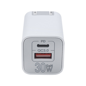 Adaptador Plegable Mini de Doble Puerto USB-C, Enchufe de Pared de Carga Súper Rápida, Bloque de Carga Móvil PD de <span class=keywords><strong>33</strong></span> Vatios, <span class=keywords><strong>Cargador</strong></span> Tipo C de 30 Vatios, <span class=keywords><strong>Cargador</strong></span> USB C - Product Image 4