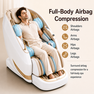 Zhipin 2026 Modern Luxury 4D AI Chair High End Track Zero Gravity Stretching Recliner Spa Salon PU Leather - Product Image 1