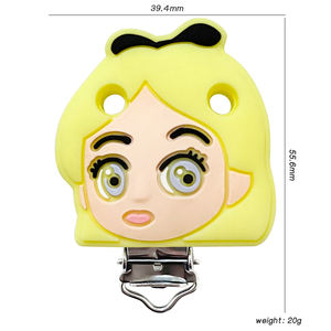 ลูกปัดซิลิโคนลายการ์ตูนใหม่ขายส่ง และคลิปหนีบจุกนมหลอกสำหรับเด็ก วัสดุเกรดอาหารสำหรับคลิปซิลิโคนสำหรับเด็ก - Product Image 4