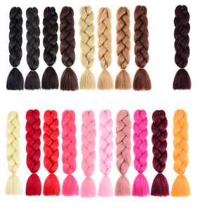 Frauen 24 Zoll Jumbo Braid Synthetic Hair Lot von 1 Stück gerade Frisur DIY Flechten Haar Großhandel für DIY Frisur - Product Image 1