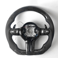 Volant en cuir et fibre de carbone avec LED pour 320/525/F10/F30/F31/F32/F15/E90/F70/E71/F31/X5/X6/F01/F07/F20/F11/F22/F25/M3/M5/M4M2