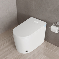 Hochwertige elektrische intelligente Toilette Keramik WC Badezimmer Längliche Schüssel Boden montierte automatische Spülung Toilette Bidet Fernbedienung