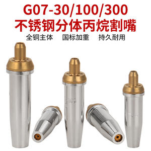 Buse de coupe en acier inoxydable de qualité nationale G07-30/100, conception en forme de fleur de prunier de type divisé au propane pour machine de découpe au gaz - Product Image 2