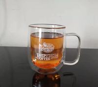 Tasse à café en verre transparent à double paroi isolée de 150 ml pour café latte, expresso ou cappuccino – Tasse à thé turque en verre transparent