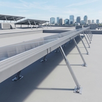 Support de panneau solaire réglable, système de montage solaire pour toit plat, support en aluminium pour maison, coût optimisé