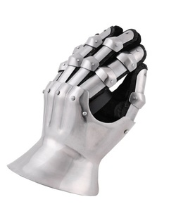 Guantes de acero premium estilo reloj de arena inspirados en el diseño de armadura del siglo XIV, hechos a mano, protección para manos de caballero, colección decorativa - Product Image 1