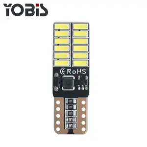 Yobis Đèn LED Chip Rộng T10 4014 24SMD Đèn Biển Số Đèn Nội Thất Xe Hơi Với Nhiều Màu
