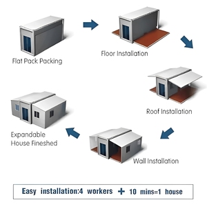 Austria <span class=keywords><strong>บ้าน</strong></span>ไม้ขนาดเล็กพับได้, <span class=keywords><strong>บ้าน</strong></span>20FT 40ft ภาชนะขยายได้พร้อมห้องครัว - Product Image 3
