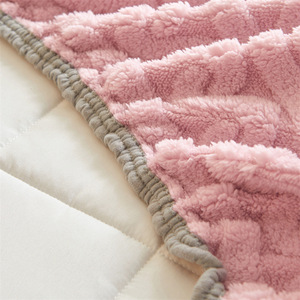 <span class=keywords><strong>Juego</strong></span> de Sábanas de Terciopelo de Leche Estilo Europeo Moderno YongHo, Tamaño King y Queen, Terciopelo Coral, 3 Piezas - Product Image 6