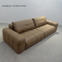 Großhandel Wohnzimmer-Sofagarnitur Dreisitzer Leder-Ecksofa Echtleder-Sofaset Wohnzimmermöbel