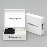 Caja de Embalaje de Cartón para Regalos con Cierre Magnético, Impresión Digital, para Ropa, Precio de Fábrica, MOQ Bajo, Venta al por Mayor