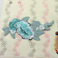 Patch fleur brodée 3D Beau fer à repasser