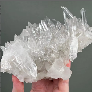 Natural Clear Quartz Crystal Cluster Polished Irregular <b>White</b> Crystal Specimen for Home Decor Feng Shui Meditation Gift - Product Image 3
