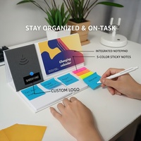 Calendrier de l'Avent 2026 avec chargeur sans fil 10W, bloc-notes adhésifs, papier, coffret cadeau promotionnel du Nouvel An
