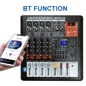 TopYun MX-403 Ses Güç Amplifikatörü Mikser 4 Kanal 250W*2 16DSP ile 48V Phantom/Güçlendirilmiş Çift 5 Bant EQ Ses Mikseri Düğün Partisi için - Product Image 5