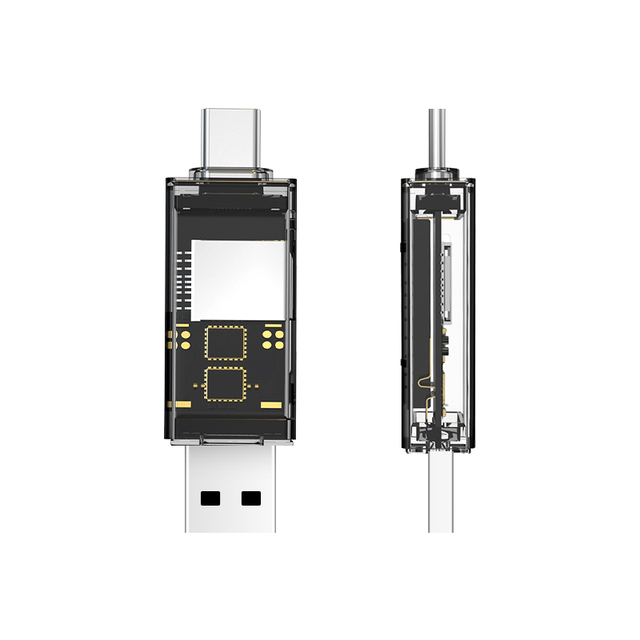Universal 3-in-1 OTG Micro Adapter USB Type-C USB 3.0 External TF/SD Card Reader for Phone Android Laptop