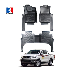Wholesale Factory Custom 5D TPE <b>Rubber</b> Eco-friendly Waterproof Anti Slip 5D Car <b>Floor</b> Mats 3 Pieces for Toyota Hilux 2016 - Product Image 3