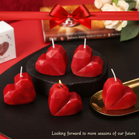Handgefertigte Luxuriöse Herzförmige Aromatherapie-Sojawachskerzen für Valentinstag, Hochzeiten, Geburtstage, Weihnachten, Erntedankfest