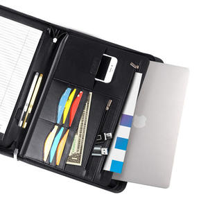业务组合文件夹简历/文档整理器笔记本13英寸拉链挂片pad皮革组合装订 - Product Image 5