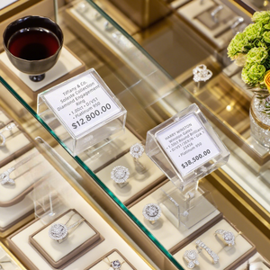 Giá để thẻ giá hình vuông trong suốt bằng acrylic cho cửa hàng bánh ngọt, trang sức, quán cà phê, quầy hàng nhỏ - Product Image 2