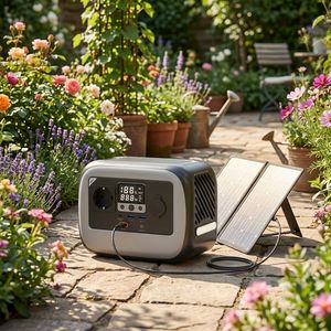 Estación de Energía Portátil de 300W, Generador Solar de 320Wh, Onda Sinusoidal Pura, Inalámbrico, Respaldo de Energía para Exteriores - Product Image 5