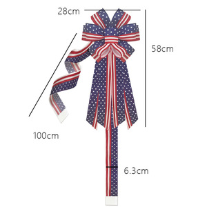 <span class=keywords><strong>Ruban</strong></span> en polyester imprimé <span class=keywords><strong>rouge</strong></span>, <span class=keywords><strong>blanc</strong></span> <span class=keywords><strong>et</strong></span> bleu avec nœud papillon pour la décoration <span class=keywords><strong>de</strong></span> la cour <span class=keywords><strong>et</strong></span> <span class=keywords><strong>de</strong></span> la maison pour le Jour <span class=keywords><strong>de</strong></span> l'Indépendance des États-Unis <span class=keywords><strong>et</strong></span> la Fête nationale - Product Image 2
