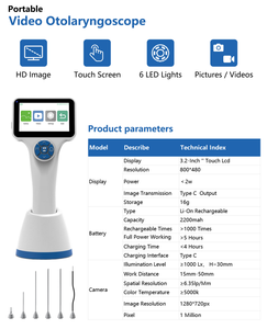 Otoscopio Veterinario, <span class=keywords><strong>Rinoscopio</strong></span>, Sinoscopio, Endoscopio de Diagnóstico para Oído, Nariz y Garganta, Set de Diagnóstico Quirúrgico para Pediatría y Humanos - Product Image 4