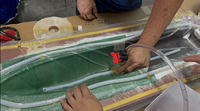 Caoutchouc de silicone liquide bicomposant à polymérisation au platine pour la fabrication de sacs sous vide réutilisables en silicone, pour l'emballage sous vide composite