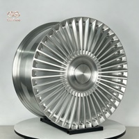 Jantes de voiture de luxe 21 pouces, argentées, multi-rayons, en alliage Sunburst pour Mercedes Classe S, BMW Série 7