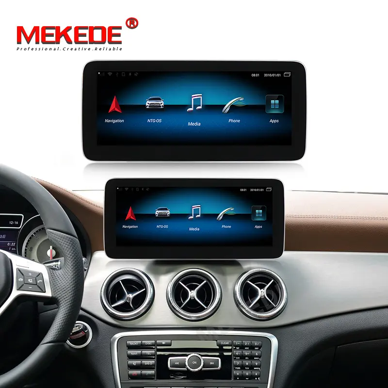 MEKEDE 10.25 "android 9.0 quad core con 2 + 16GB auto radio lettore dvd per Benz Classe CLA w117 2013-2014 NTG4.5 GPS WIFI BT Video