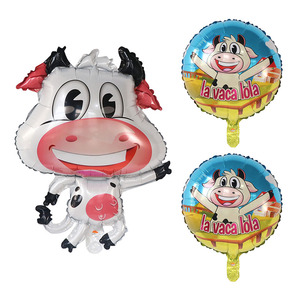 Globos de Helio de 18 Pulgadas con Diseño de Animales de Granja de Dibujos Animados, <span class=keywords><strong>Lola</strong></span> <span class=keywords><strong>la</strong></span> <span class=keywords><strong>Vaca</strong></span>, Decoraciones para Fiestas de Cumpleaños Infantiles y Baby Shower - Product Image 5