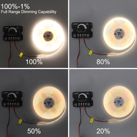 Variateur de lumière LED 12V 24V avec télécommande, interrupteur à bouton rotatif pour bande LED, régulateur de tension 30A 360W haute puissance, garantie 1 an