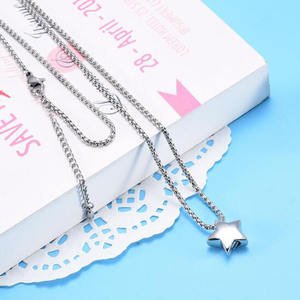 Commercio all'ingrosso sorella mamma papà nome inciso stella in acciaio inossidabile gioielli cremazione ciondolo commemorativo ricordo urna stella ceneri collana - Product Image 4