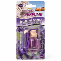 Diffuseur d'arômes pour voiture en verre de 8 ml avec bouchon en bois, cordon suspendu, 6 parfums, logo personnalisé, OEM, désodorisant pour voiture