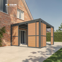 Panneau à persiennes coulissantes en aluminium pour l'extérieur, pare-soleil privé et ventilation dans le jardin ou le patio