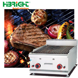 Cocina comercial de acero inoxidable Gas Teppanyaki Grill superficie antiadherente para bistec barbacoa eléctrica teca madera Rocker Cocina - Product Image 6