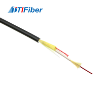 Câble de descente en fibre optique flexible à double gaine monomode G657A2 à 1 cœur GJYFJH avancé pour le déploiement de réseaux domestiques