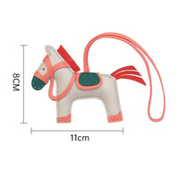 Porte-clés et cordons de luxe pour sacs, avec breloque tête de cheval, design de créateur, décoratifs